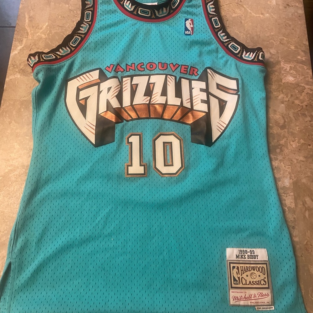 Mitchell & Ness Blue and Black Grizzlies Jersey